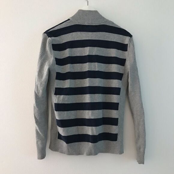 3/$15- International Concept striped button up Sweater - Picture 4 of 4